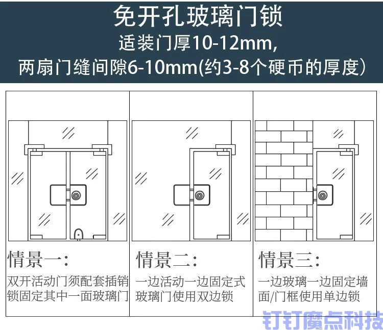 玻璃门锁(图1)